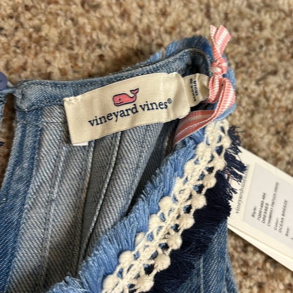 NWT! Vineyard Vines Chambray Sleeveless Dress - Picture 4 of 7